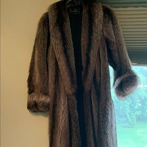 Vintage Raccoon Full Length Fur Coat